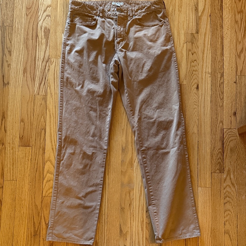 Peter Millar sz 34 Performance 5 pocket pants Clay Brown Casual